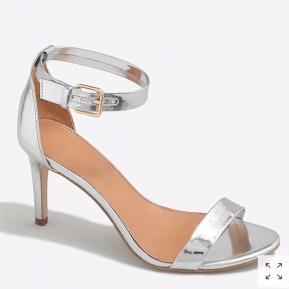 J. Crew Shoes - J.Crew Mirror Metallic High Heel Sandals